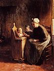 Bernard de Hoog A Daisy For The Baby painting